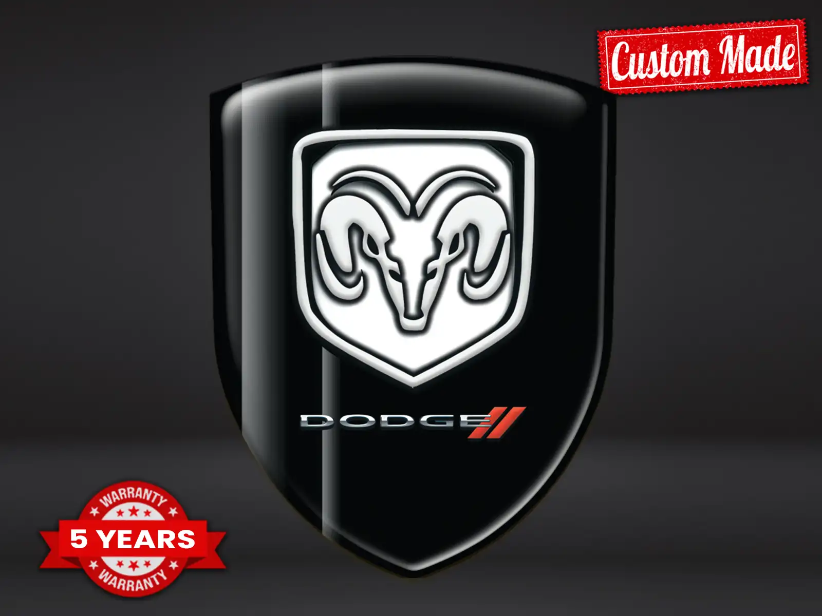 Dodge Heckscheibensticker Robust Universal Hochwertig
